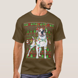 Family Matching Reindeer Ugly American Bulldog Chr T-Shirt