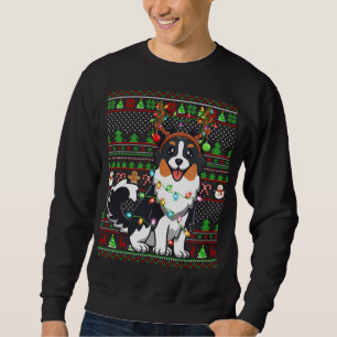 Family Matching Reindeer Ugly Australian Shepherd  Sweatshirt