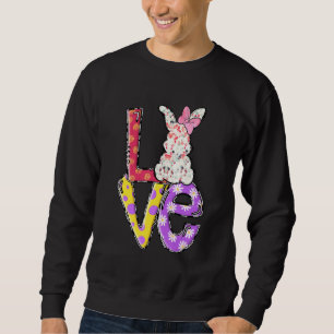 Family Matching Toddler Girls Boys Kids Love Easte Sweatshirt