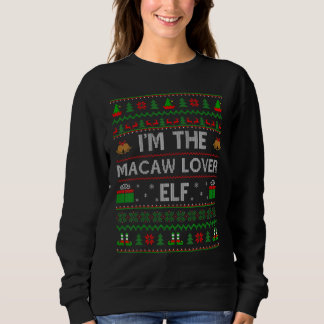 Family Matching Ugly I M The Macaw Elf Christmas Sweatshirt
