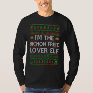 Family Matching Ugly The Bichon Frise Elf Christma T-Shirt