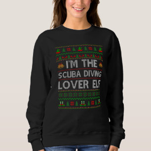 Family Matching Ugly The Scuba Diving Elf Christm Sweatshirt