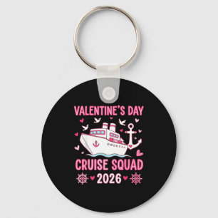 Family Matching Valentines Day Family Cruise Squad Keychain