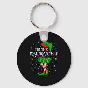 Family Matching Women Girls I'm The Mawmaw Elf Chr Keychain