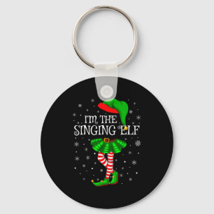 Family Matching Women Girls I'm The Singing Elf Ch Keychain