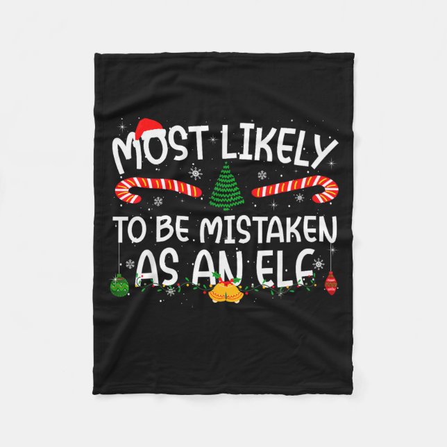 Family Matching Xmas Most Likely To Be Mistaken As Fleece Blanket (Front)