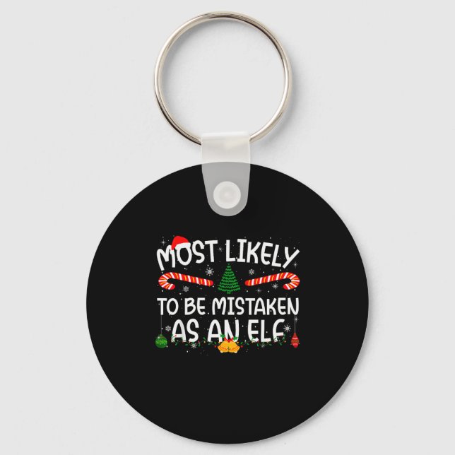 Family Matching Xmas Most Likely To Be Mistaken As Keychain (Front)