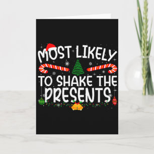 Family Matching Xmas Most Likely To Shake The  Card