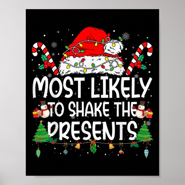 Family Matching Xmas Most Likely To Shake The  Poster (Front)
