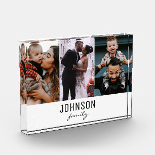Family Memories Custom Photo Name Block