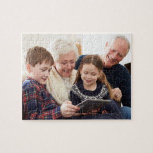 Family Memories Personalized Grandparent Photo Jigsaw Puzzle