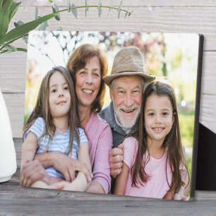 Family Memories Personalized Grandparent Photo Plaque