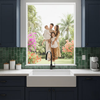 Family Memories: Personalized Photo Window Cling