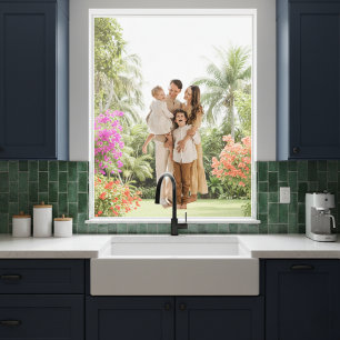 Family Memories: Personalized Photo Window Window Cling