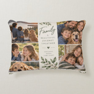 Family Memories Photo Collage Accent Pillow