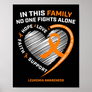 Family Men Women Kids Leukaemia Awareness Leukaem Poster