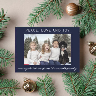 Family Merry Christmas Holiday Photo Card