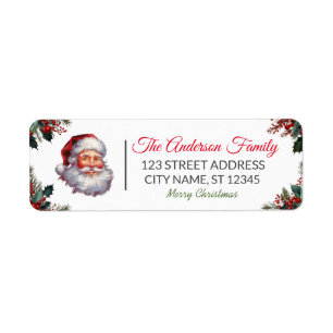 Family Merry Christmas Santa Claus Personalized