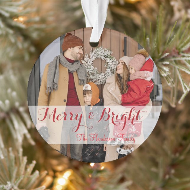Family Minimalist Christmas Photo (Arbre)