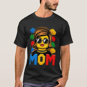Family Mom Master Builder Building Bricks Blocks M T-Shirt