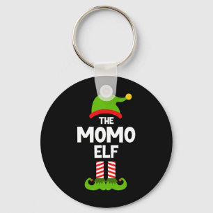 Family Momo Elf Christmas Matching Pajama Funny Keychain