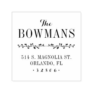 Family Monogram Address Stamp