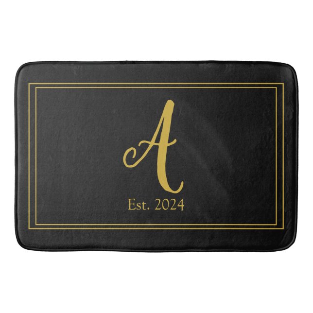 Family Monogram  Bath Mat (Front)
