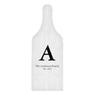 Family Monogram Cutting Board