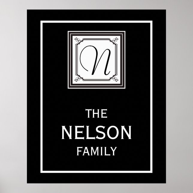 Family Monogram Poster (Front)