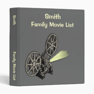 Family Movie List Organizer Binder