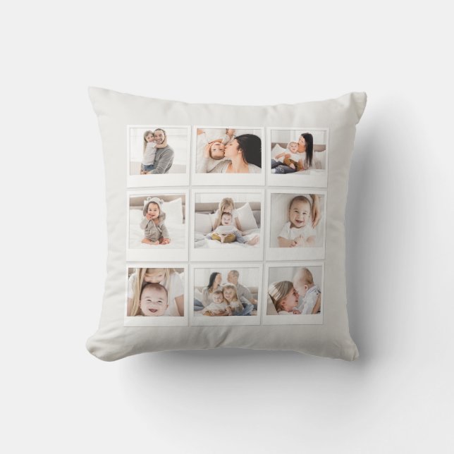 family multi photo photograph cushion (Front)
