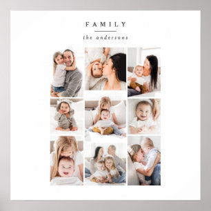 family multi photo print