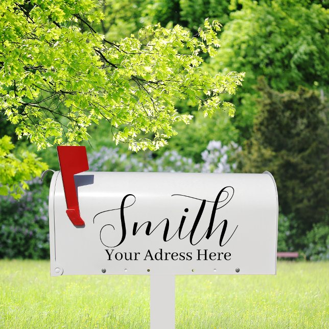 Family Name & Address - Personalized Mailbox  (Creator Uploaded)