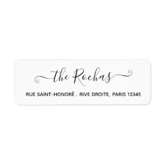 Family Name Calligraphy Chic Script Simple Modern