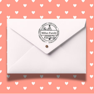 Family Name Candy Christmas tree theme Self-inking Stamp