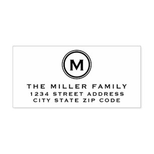Family Name   Create Your Own Return Address Label Rubber Stamp