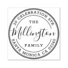 Family Name | Create Your Own Round Return Address