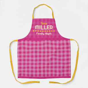 Family name family night vacation  apron