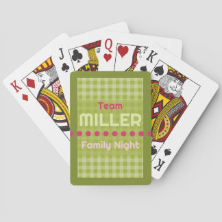 Family name family night vacation playing cards