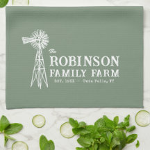 Family Name Farm Rustic Windmill Sage Green