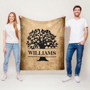 Family Name Fleece Blanket