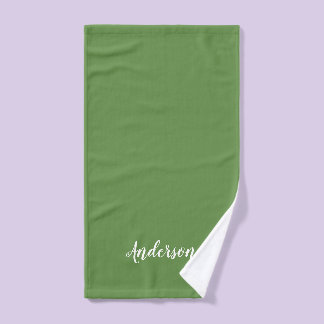 Family name hand towel, you choose colour towel