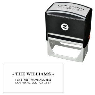 Family Name Home Address  Self-inking Stamp