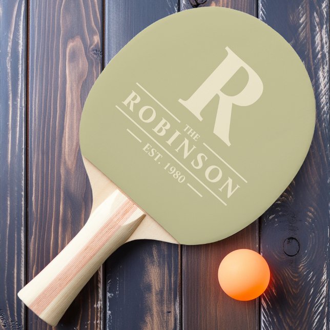 Family Name & Initial Dust Sage Ping Pong Paddle (Creator Uploaded)