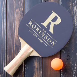 Family Name & Initial Lavender Breeze Ping Pong Paddle
