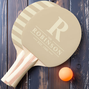 Family Name & Initial Polo Sand Dune Ping Pong Paddle