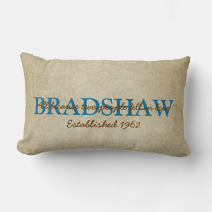 Family Name Lumbar Pillow