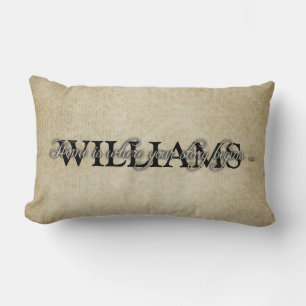 Family Name Lumbar Pillow