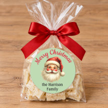 Family Name Merry Christmas Santa Claus