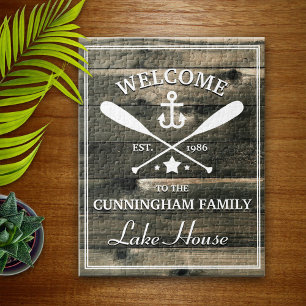 Family Name   Oars and Anchor Personalized Jigsaw Puzzle